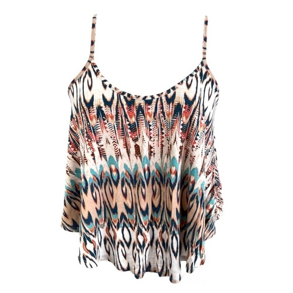 American Rag Tribal Adjustable Spaghetti Strap Top - Size Small - Picture 1 of 8